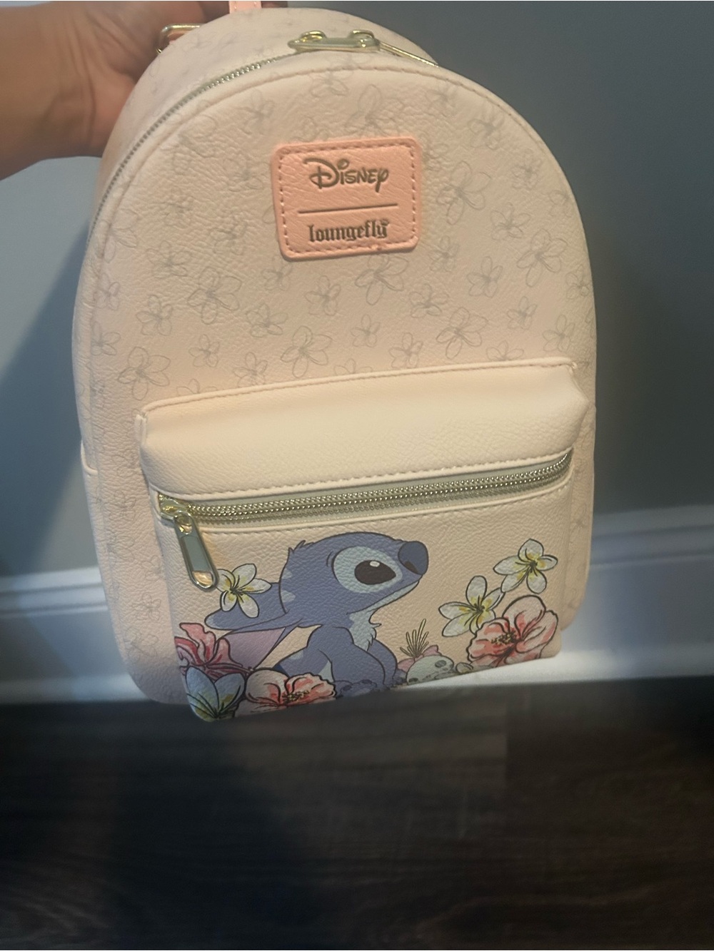Loungefly Pink Disney Lilo & Stitch Floral Mini Backpack